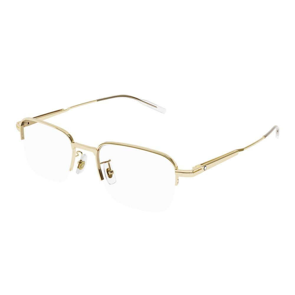 Mont Blanc MB0220OA Eyeglasses Gold Metal Rectangle